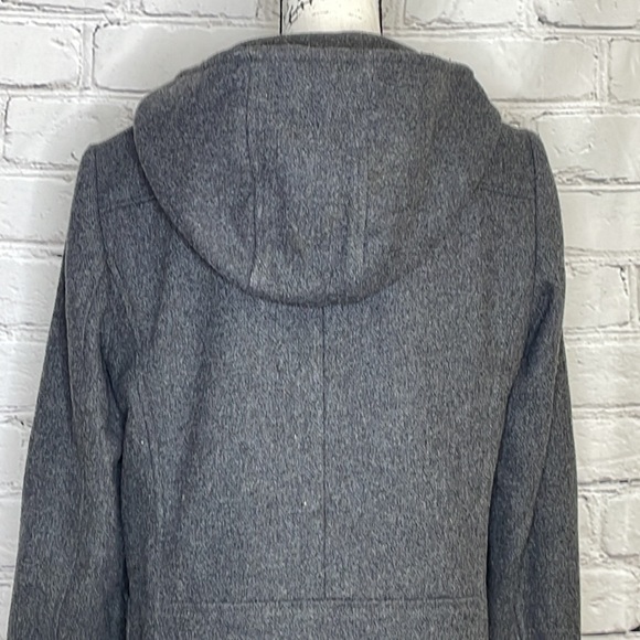 J Crew Toggle Button Hooded Coat -  Gray - Size medium - Picture 6 of 9